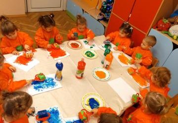 Zajęcia plastyczne w Motylkach